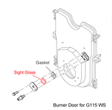 Sight Glass for Buderus boiler doors
