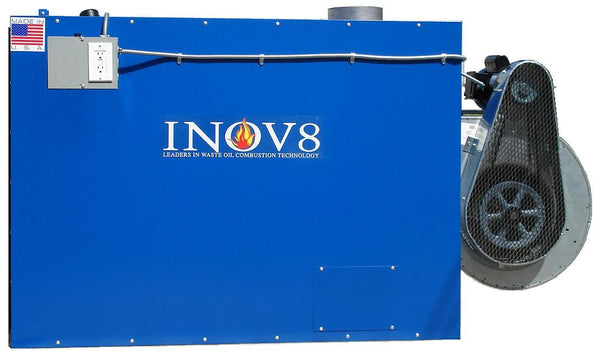 INOV8 Model F450 Waste Oil Furnace - side view