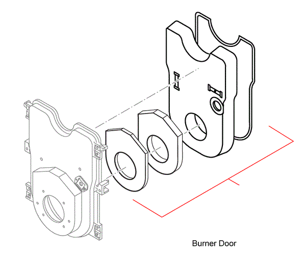 Buderus G115 Door Insulation Drawing